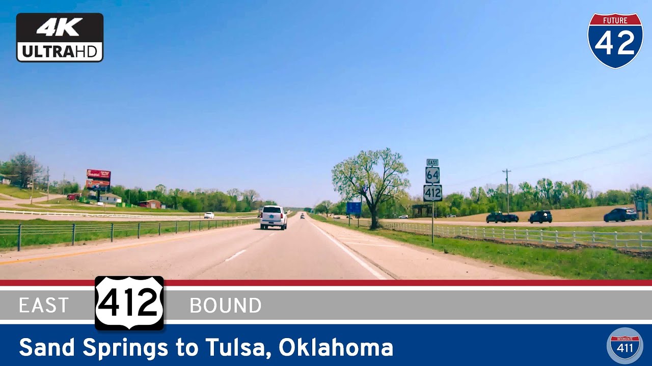 U.S. Route 412: Sand Springs to Tulsa – Oklahoma