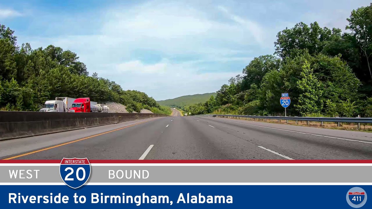 Interstate 20: Riverside to Birmingham – Alabama