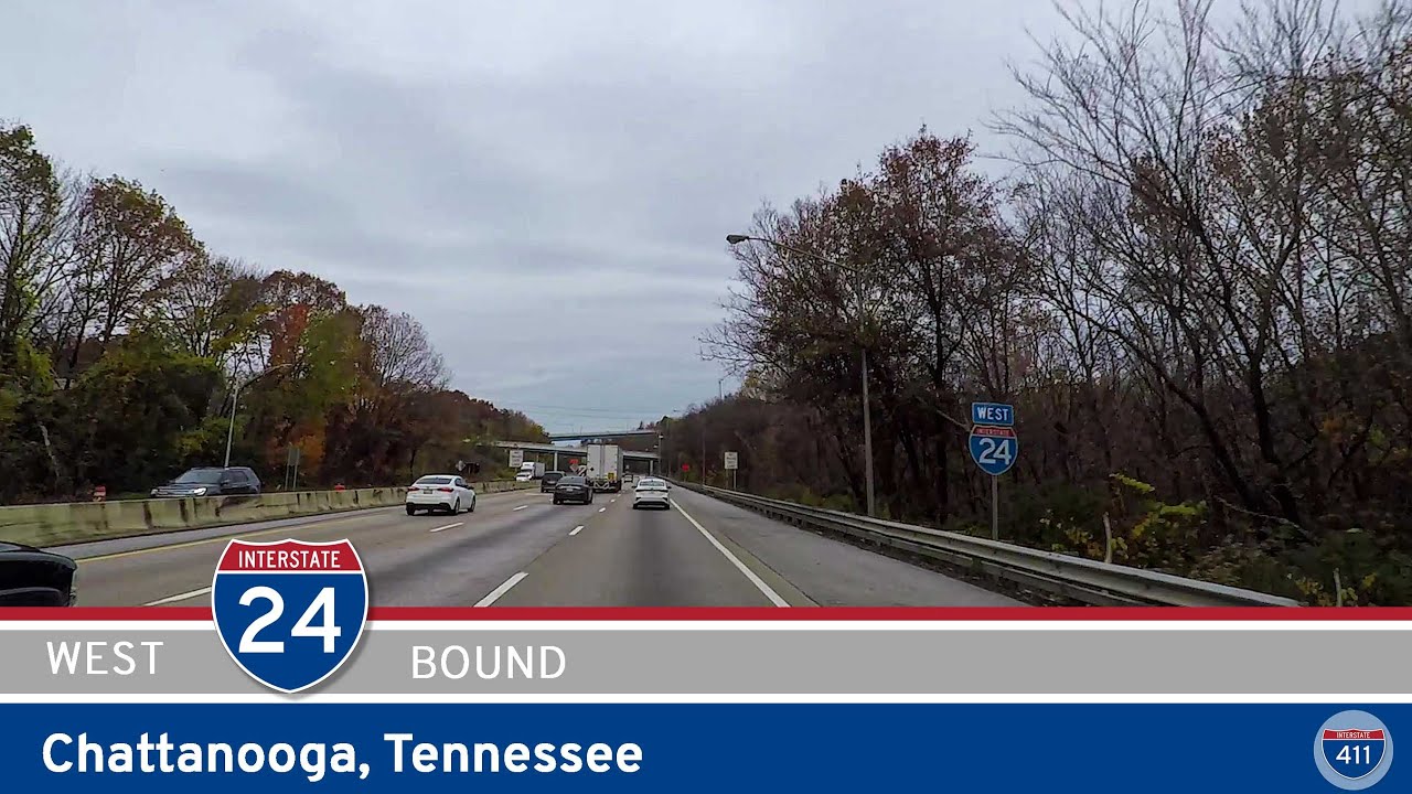 Interstate 24: Westbound in Chattanooga