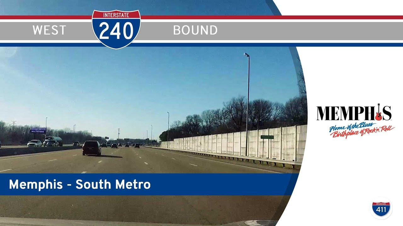 Interstate 240: Westbound in Memphis – Tennessee